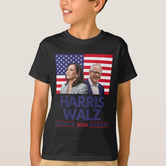 T-shirt Harris Walz Election Kamala Harris Tim Waltz Ameri (Devant)