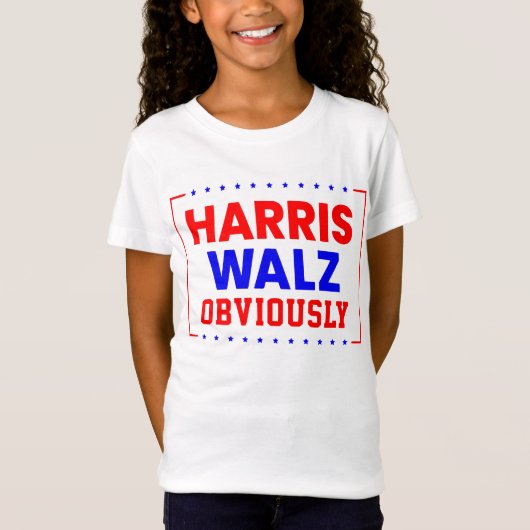 T-Shirt Harris Walz évidemment Kamala Harris pour le prési (Devant)