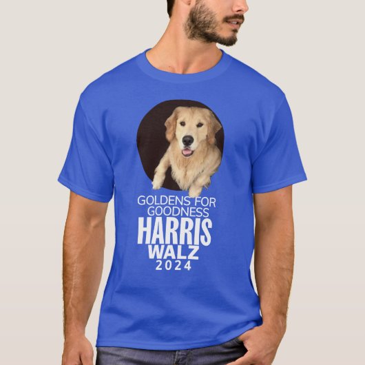 T-shirt Harris/Walz Goldens for Goodness tee (Devant)
