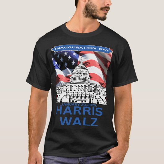 T-shirt Harris Walz Inauguration day US president January (Devant)