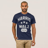 T-shirt Harris Walz Patriotic College Style Preppy (Devant entier)