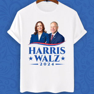 T-shirt Harris Walz photo de l'élection de 2024