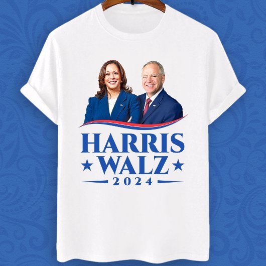 T-shirt Harris Walz photo de l'élection de 2024