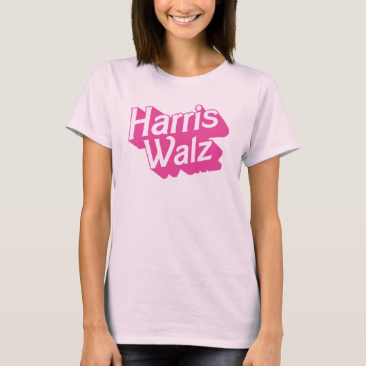 T-shirt Harris Walz Pink (Devant)