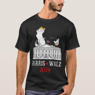 T-shirt Harris Wheimer 2024 Président Election Funny Cat L