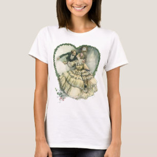 T-shirt Harrison Fisher vintage, mariée et marié de Noël