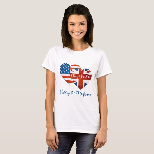 T-shirt Harry & Meghan Mariage, 19 mai 2018 (Devant entier)