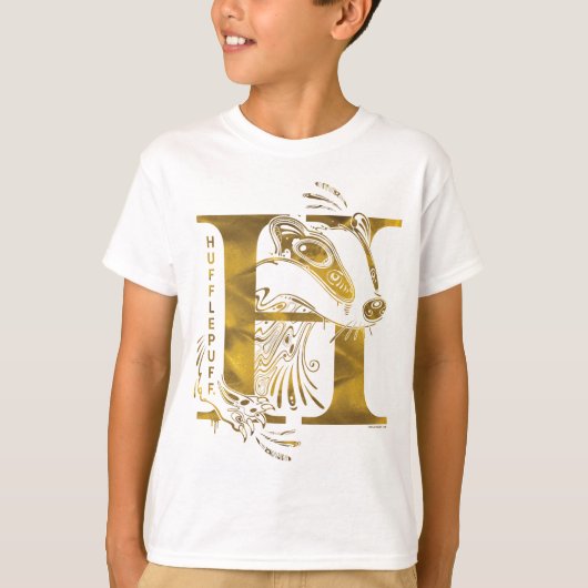 T-shirt Harry Potter | Aguamenti Graphique HUFFLEPUFF™ (Devant)