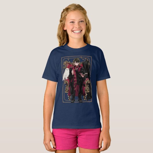 T-shirt HARRY POTTER™ | Anime HARRY POTTER™ assis (Devant entier)