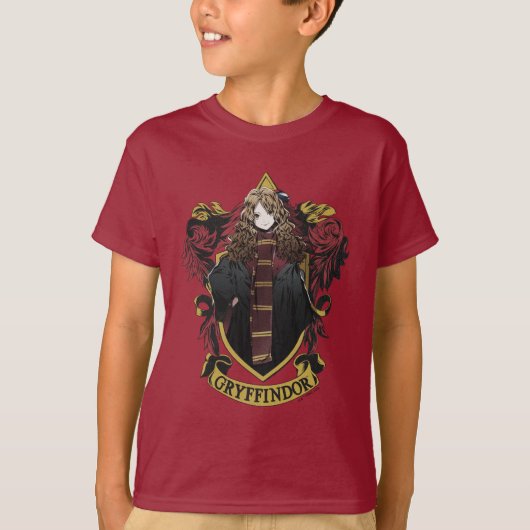 T-shirt HARRY POTTER™ | Anime Hermione House Crest (Devant)