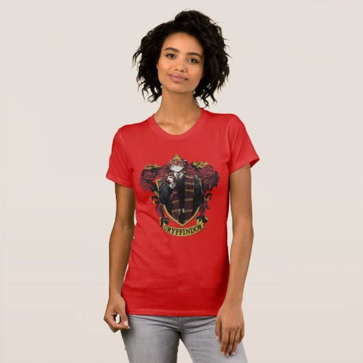 T-shirt HARRY POTTER™ | Anime Ron Weasley House Crest (Devant entier)