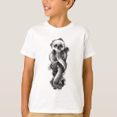 T-shirt Harry Potter | Aquarelle de marque foncée (Devant)