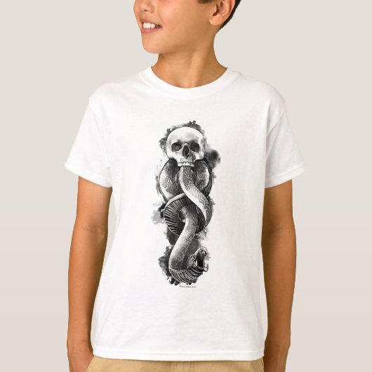 T-shirt Harry Potter | Aquarelle de marque foncée (Devant)