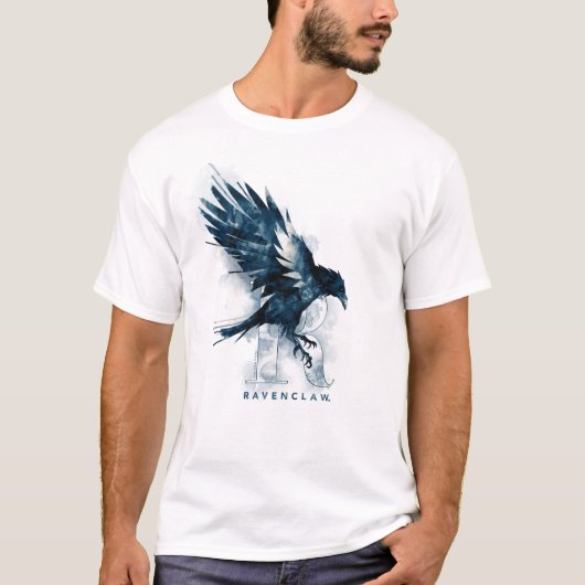 T-shirt Harry Potter | Aquarelle RAVENCLAW™ Raven (Devant)