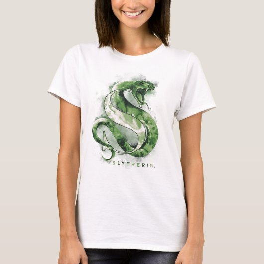 T-shirt Harry Potter | Aquarelle SLYTHERIN™ (Devant)