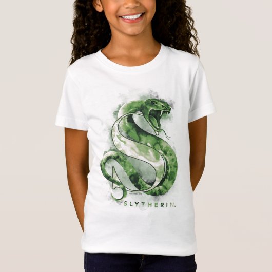T-Shirt Harry Potter | Aquarelle SLYTHERIN™ (Devant)