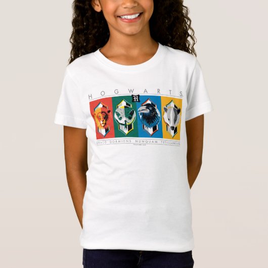 T-Shirt Harry Potter | Armoiries de la maison HOGWARTS™ (Devant)