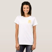 T-shirt Harry Potter | Bannière Monogramme Hufflepuff (Devant entier)
