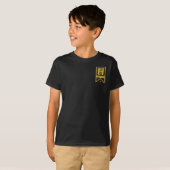 T-shirt Harry Potter | Bannière Monogramme Hufflepuff (Devant entier)