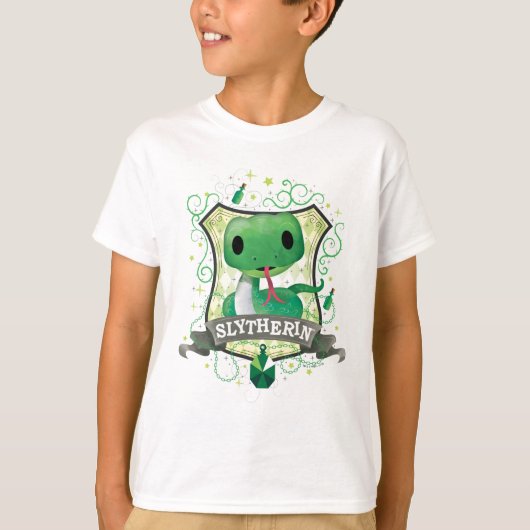 T-shirt Harry Potter | Blason charmant SLYTHERIN™ (Devant)