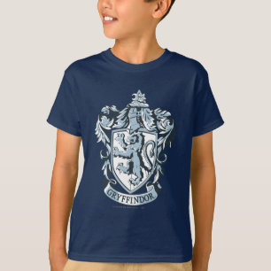 T-shirt Harry Potter Blason de Gryffindor Bleu