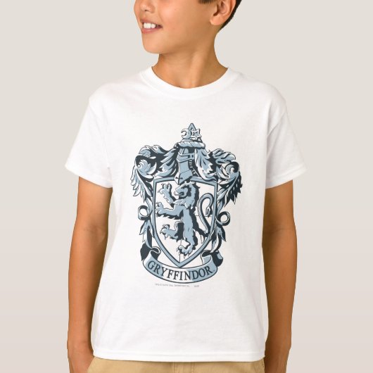 T-shirt Harry Potter | Blason de Gryffindor Bleu (Devant)
