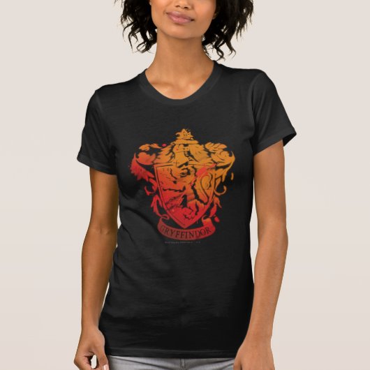 T-shirt Harry Potter | Blason de Gryffondor - Éclaboussé (Devant)