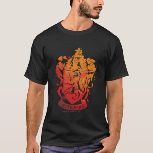 T-shirt Harry Potter | Blason de Gryffondor - Éclaboussé (Devant)