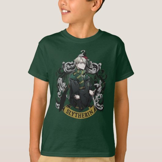 T-shirt HARRY POTTER™ | Blason de la maison de Draco Malfo (Devant)