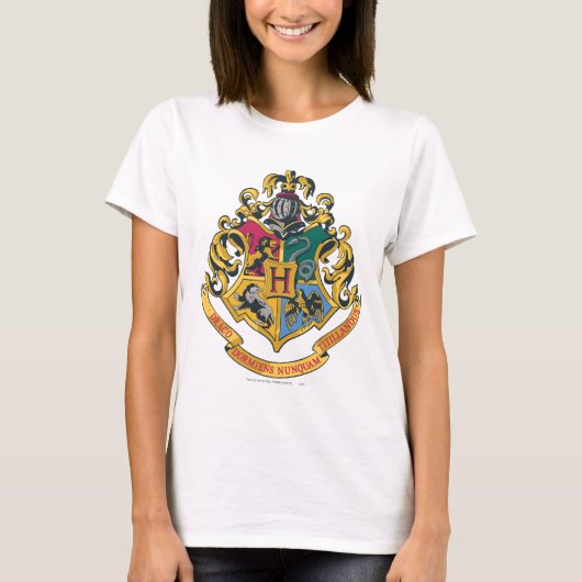T-shirt Harry Potter | Blason de Poudlard - Couleurs compl (Devant)