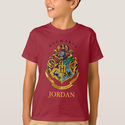 T-shirt Harry Potter | Blason de Poudlard - Couleurs Réell (Devant)
