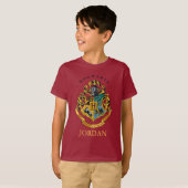 T-shirt Harry Potter | Blason de Poudlard - Couleurs Réell (Devant entier)