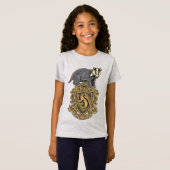 T-Shirt Harry Potter | Blason de Poufsouffle avec Blaireau (Devant entier)