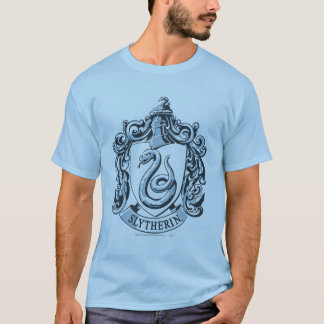 T-shirt Harry Potter | Blason de Serpentard - Bleu Glace