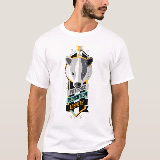 T-shirt Harry Potter | Blason des qualités de la maison PO (Devant)