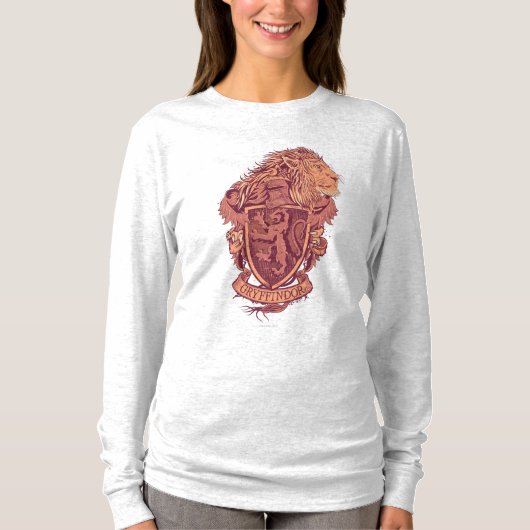 T-shirt Harry Potter | Blason du Lion Gryffondor (Devant)