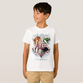 T-shirt Harry Potter | Blason HOGWARTS™ Aquarelle (Devant entier)