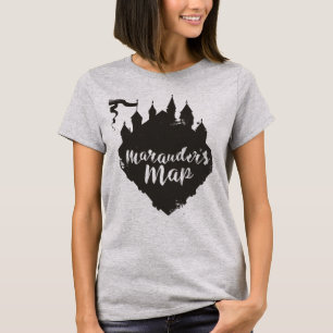 T-shirt Harry Potter Carte du château Marauder de HOGWAR