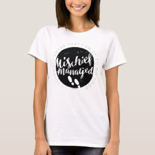 T-shirt Harry Potter Carte du Maraudeur Charms Typograph