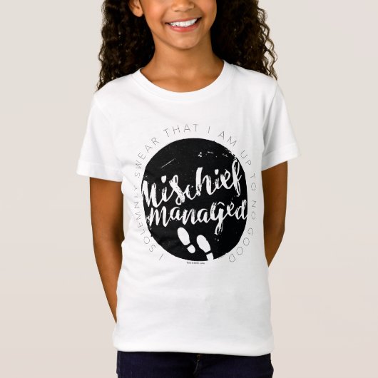 T-Shirt Harry Potter | Cartographie du Maraudeur Typograph (Devant)