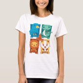 T-SHIRT HARRY POTTER™ | CARTOON HOGWARTS™ MAISONS (Devant)