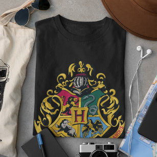 T-shirt Harry Potter   Cimier de Poudlard - Couleur complè