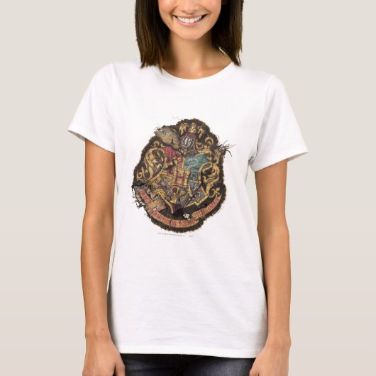 T-shirt Harry Potter| Cimier de Poudlard Vintage (Devant)