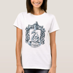 T-shirt Harry Potter  Crête de Slytherine - Bleu de glace