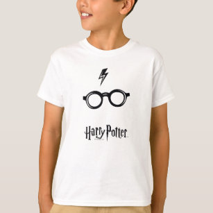 T-shirt Harry Potter   Éclair de voiture et lunettes