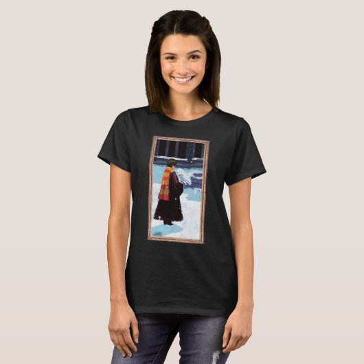 T-shirt HARRY POTTER™ et Hedwig dans la cour de HOGWARTS™ (Devant entier)