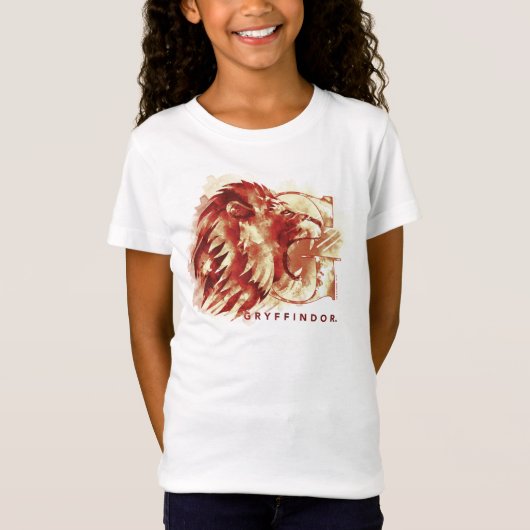T-Shirt Harry Potter | GRYFFINDOR™ Lion Aquarelle (Devant)