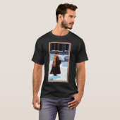 T-shirt HARRY POTTER™ & Hedwig dans la cour de HOGWARTS™ (Devant entier)