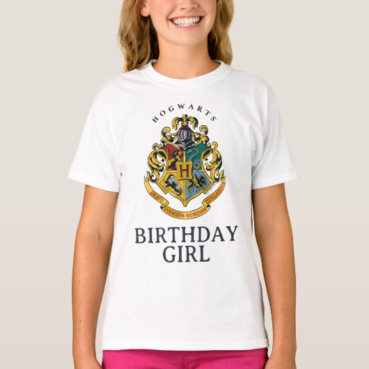 T-shirt Harry Potter | Hogwarts - Fille d'anniversaire (Devant)