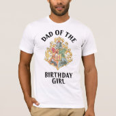 T-shirt Harry Potter | Hogwarts - Papa de la fille d'anniv (Devant)